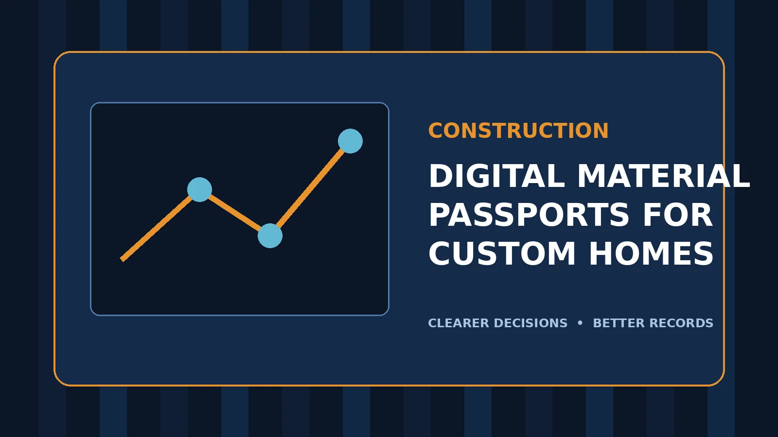 Illustration of digital material passports: a smarter record for home materials, care and warranties