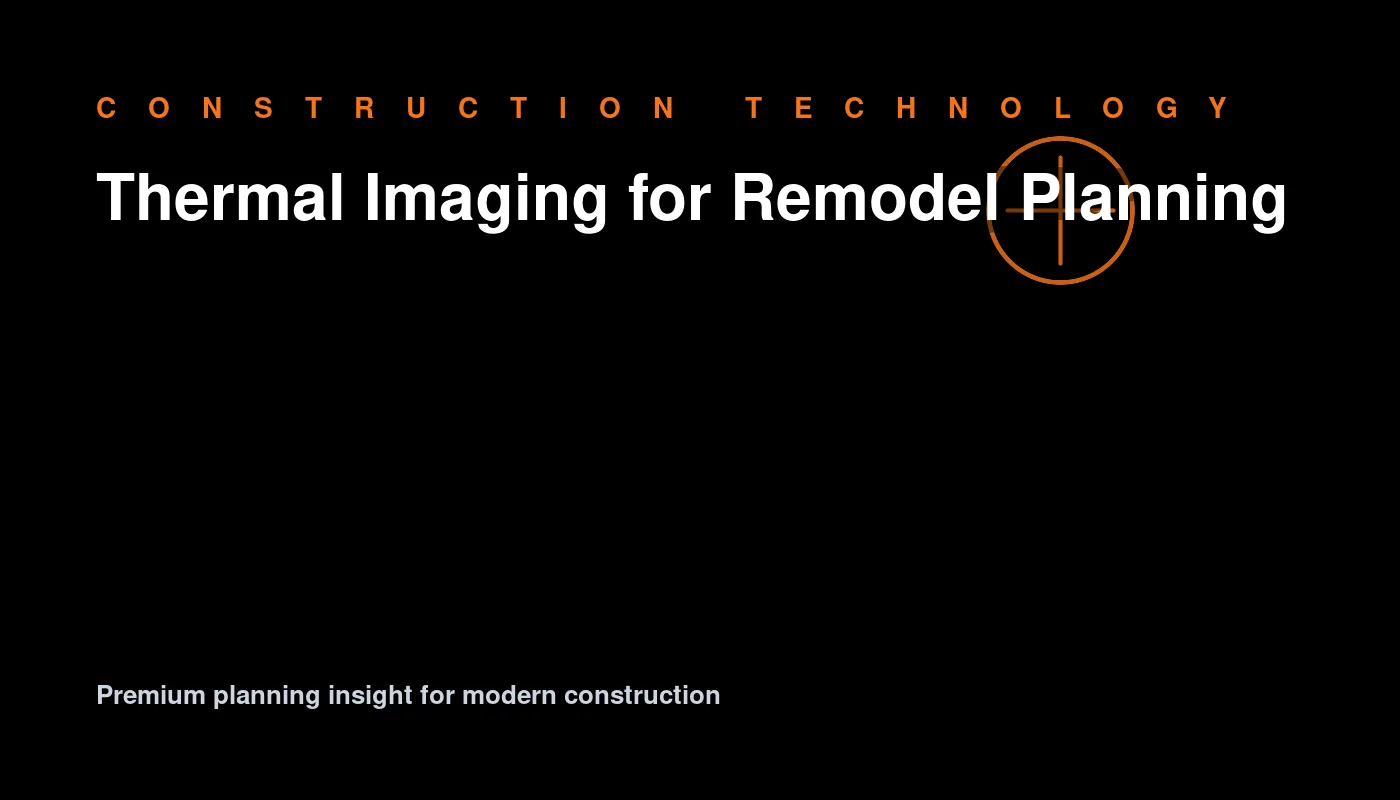 Thermal Imaging for Remodel Planning illustration for residential construction planning