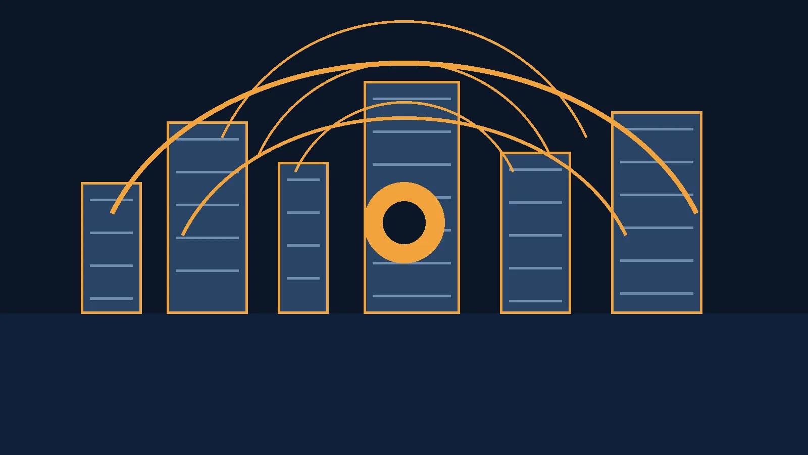 Illustration of a residential construction site with a sound monitor and measured sound waves